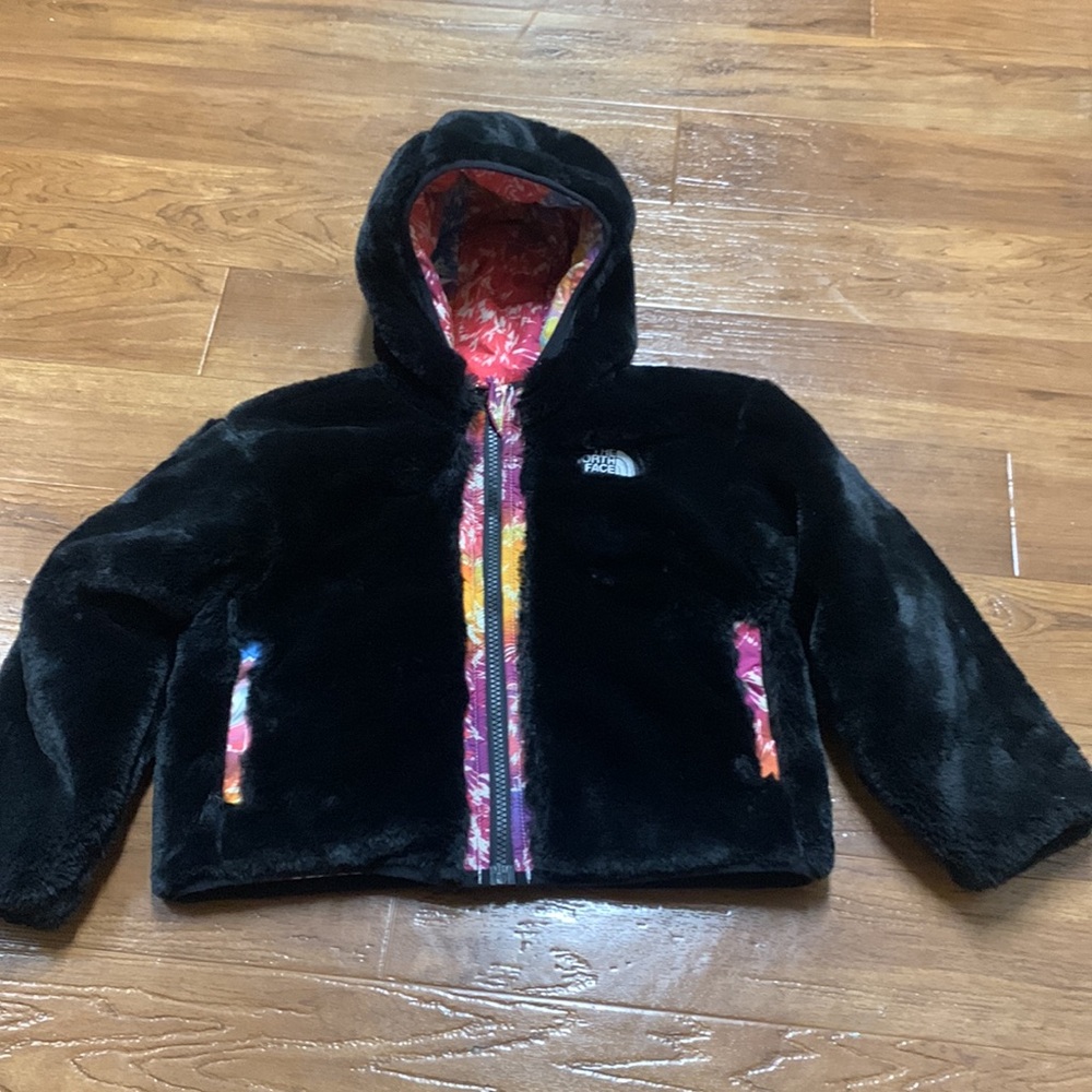 The North Face Reversible Colorful Tie-Dye Puffer Hooded Jacket
